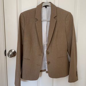 Tan pin stripe blazer